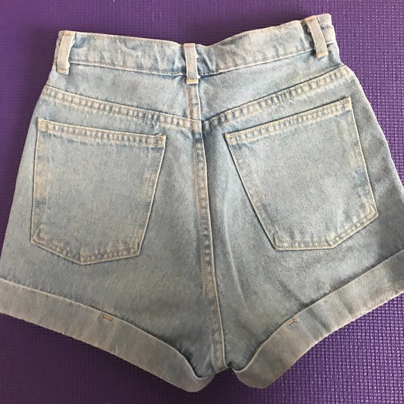 American Apparel Jean Shorts Size 27 - Picture 3 of 8